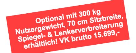 E-Mobil "X1 HD" 300KG E-Mobil "X1 HD" 300KG