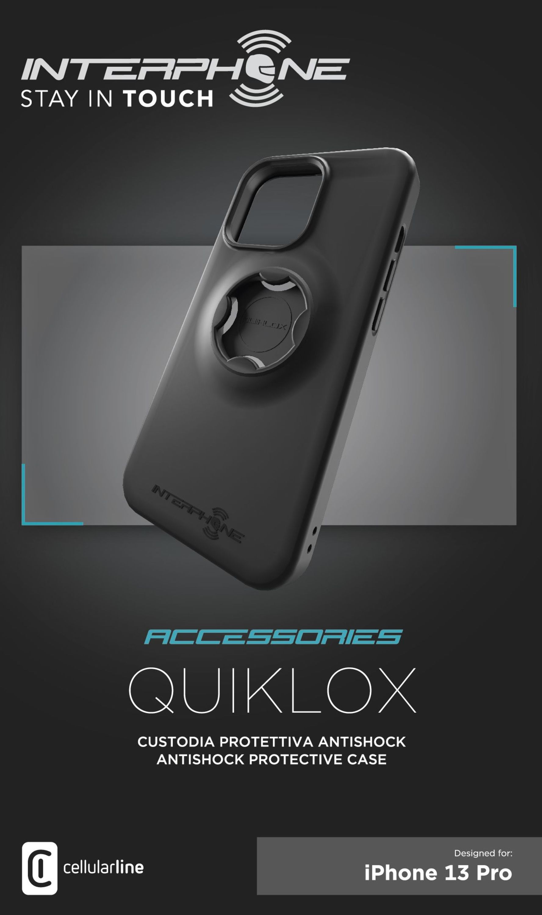 Interphone-Quiklox Schockschutzhülle IPhone 13Pro