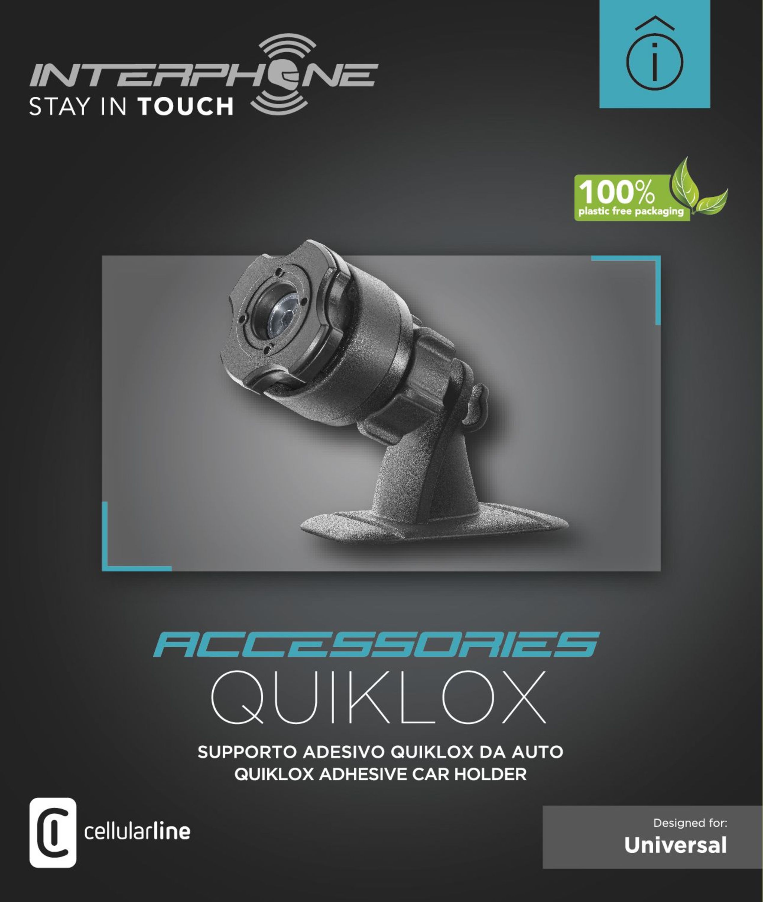 Quiklox-Armaturenbretthalter (Autoaufkleberhalter)