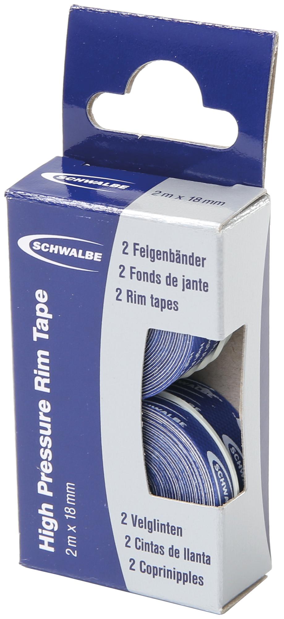 Felgenband 2m x 18mm, 2er-Set mit Ventilloch