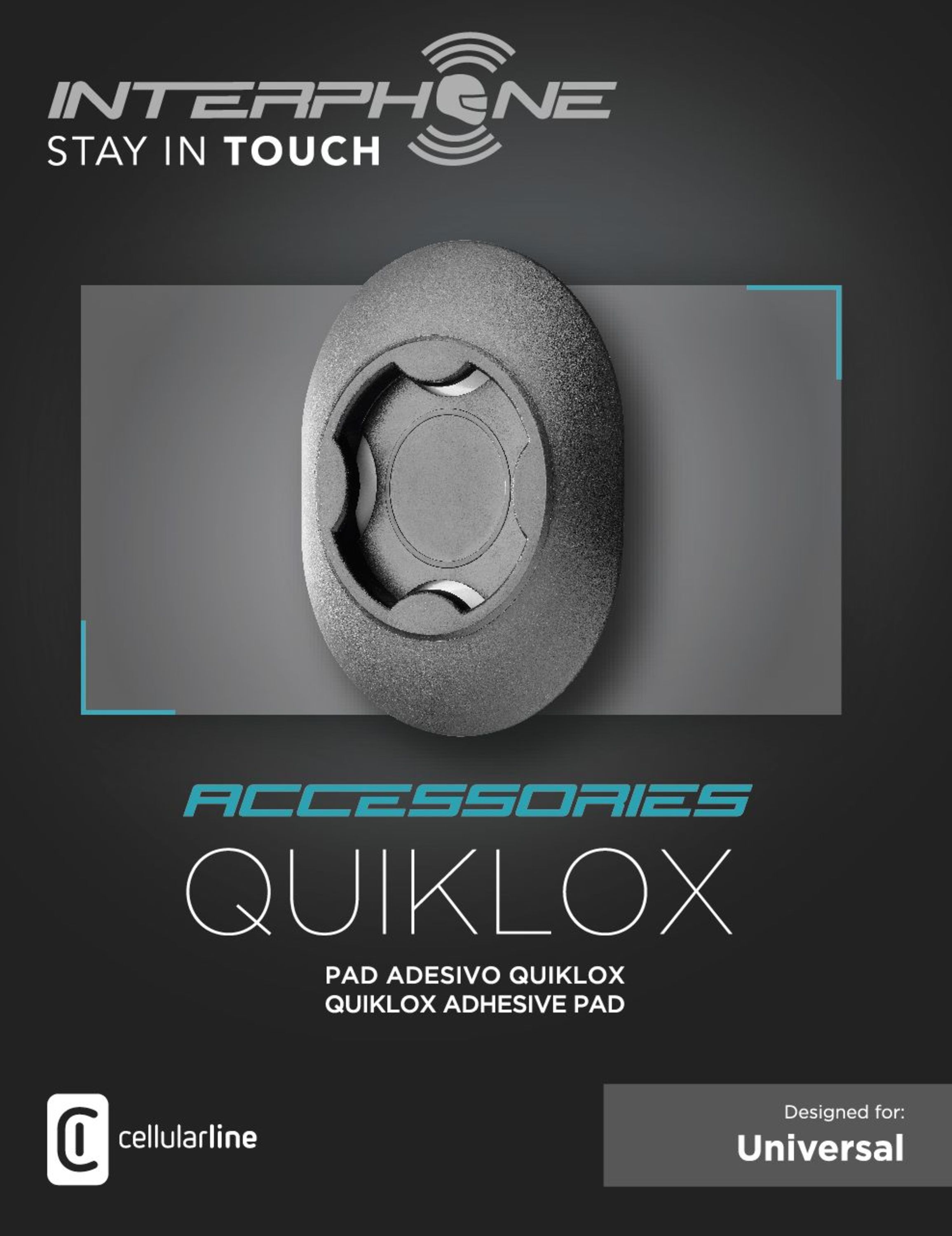 Interphone Quiklox Klebesockel