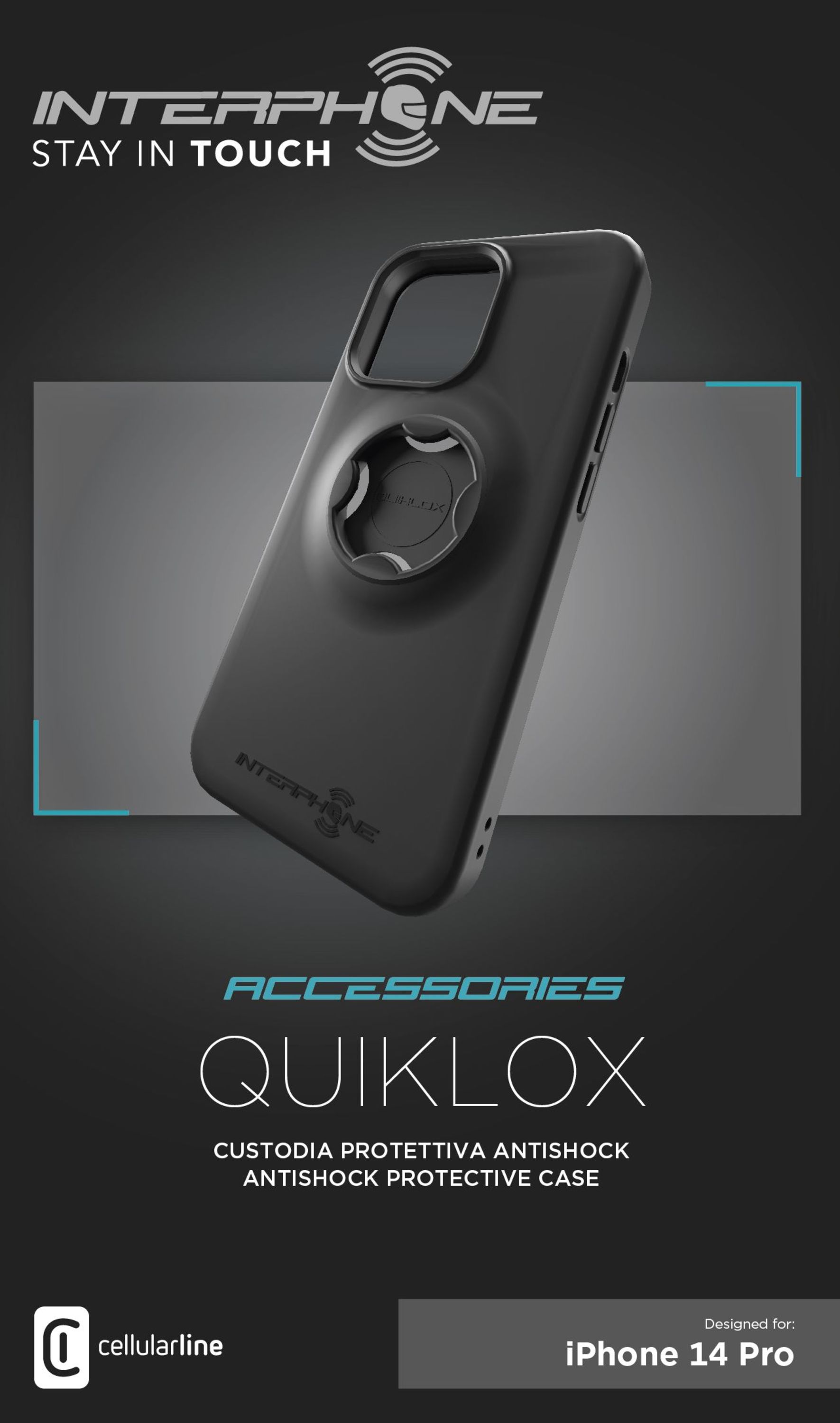 Interphone-Quiklox Schockschutzhülle IPhone 14Pro