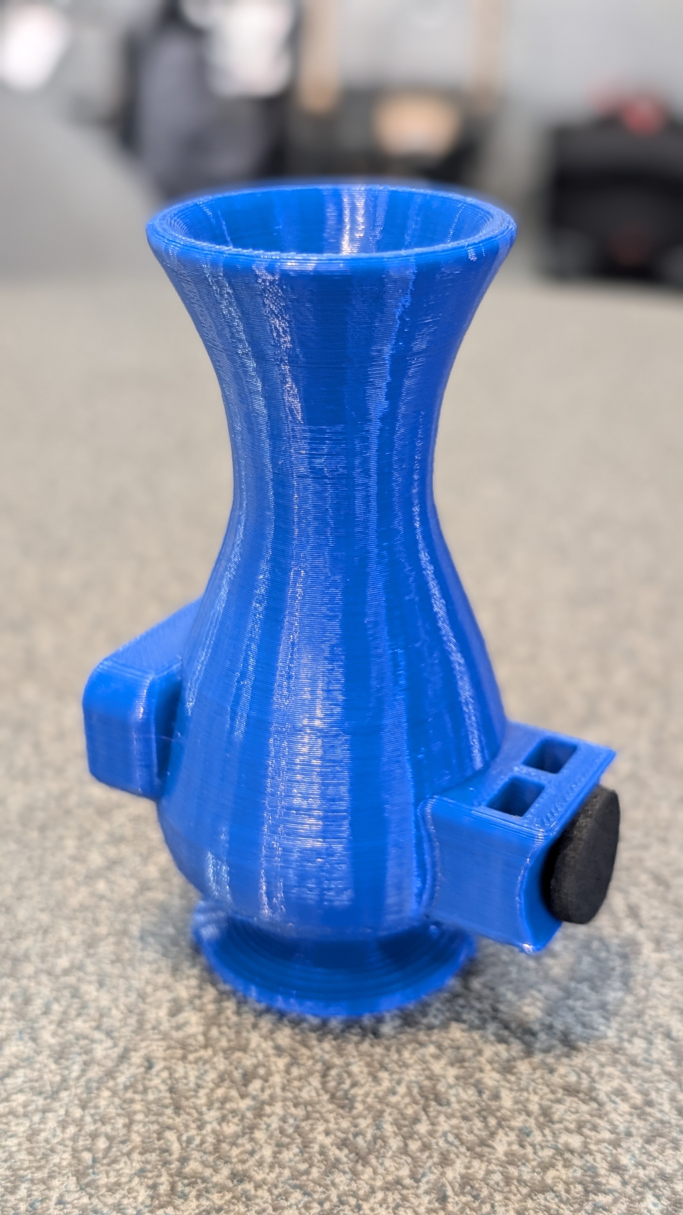 Blumenvase Zweirad-Krüger blau